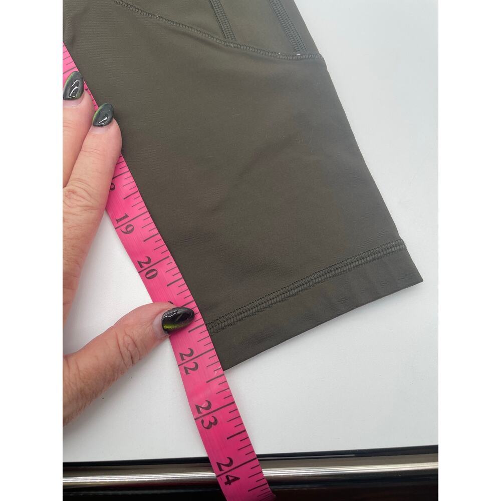 Lululemon Olive Green Full-Length Leggings High Rise Small Sculpting Pants - Picture 4 of 5